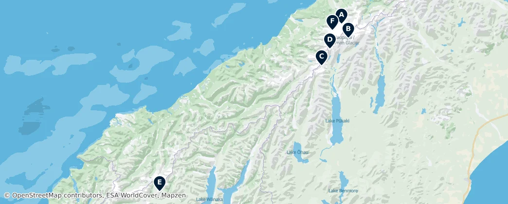 Map of Neuseeland