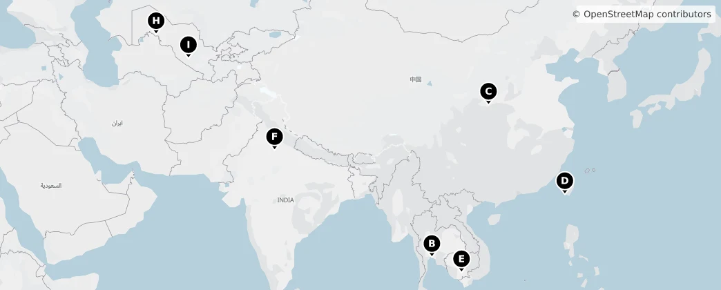 Map of Asien