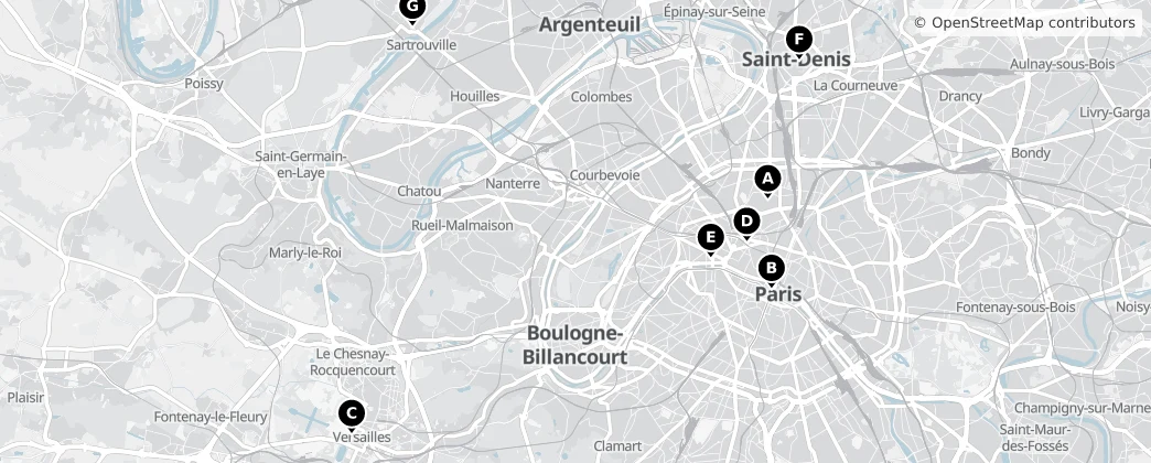Map of Île-de-France