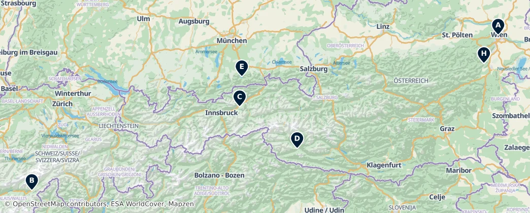 Map of Alpen