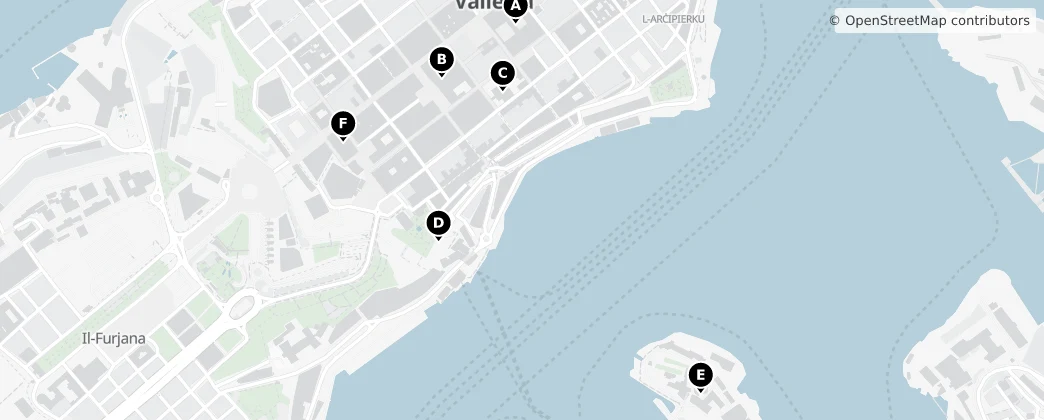 Map of Floriana