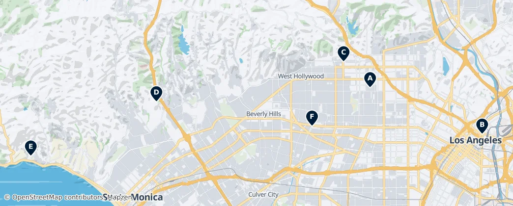 Map of Los Angeles County