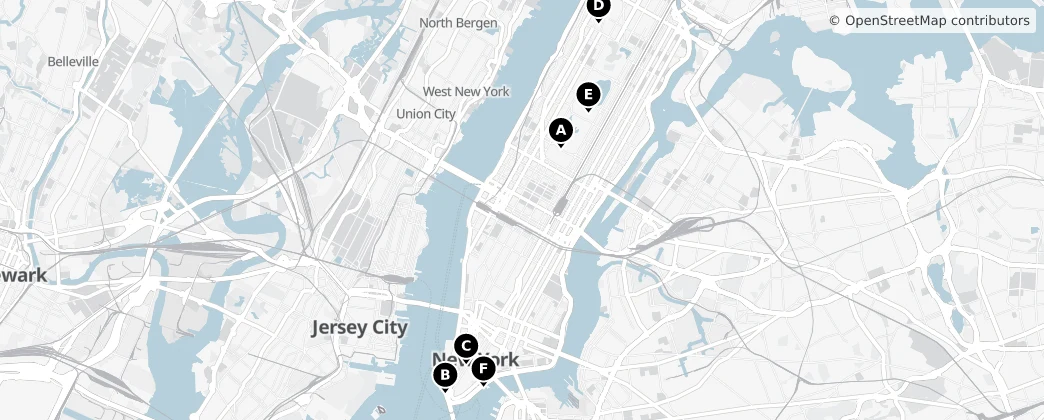 Map of Manhattan