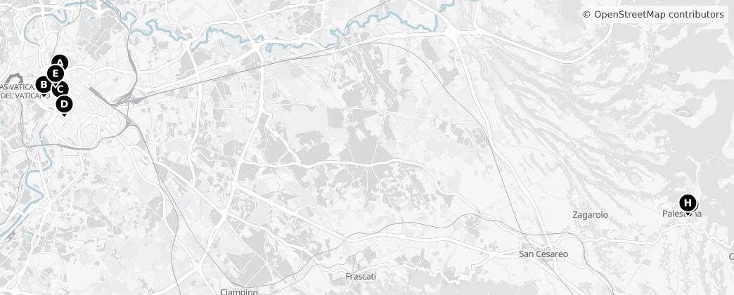 Map of Metropolitanstadt Rom