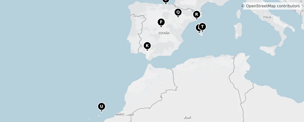 Map of Spanien