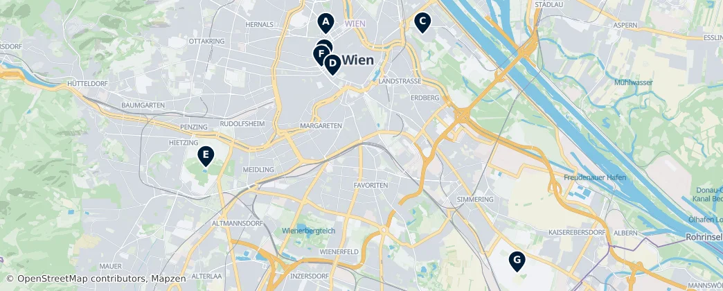 Map of Wien