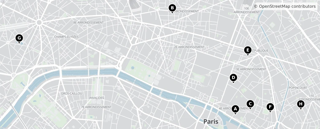 Map of Paris