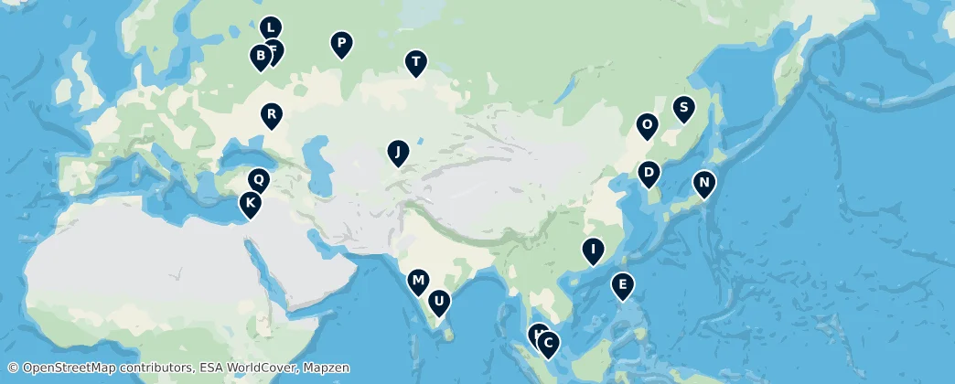 Map of Asien