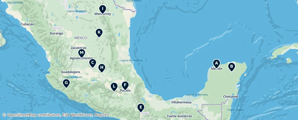 Map of Mexiko