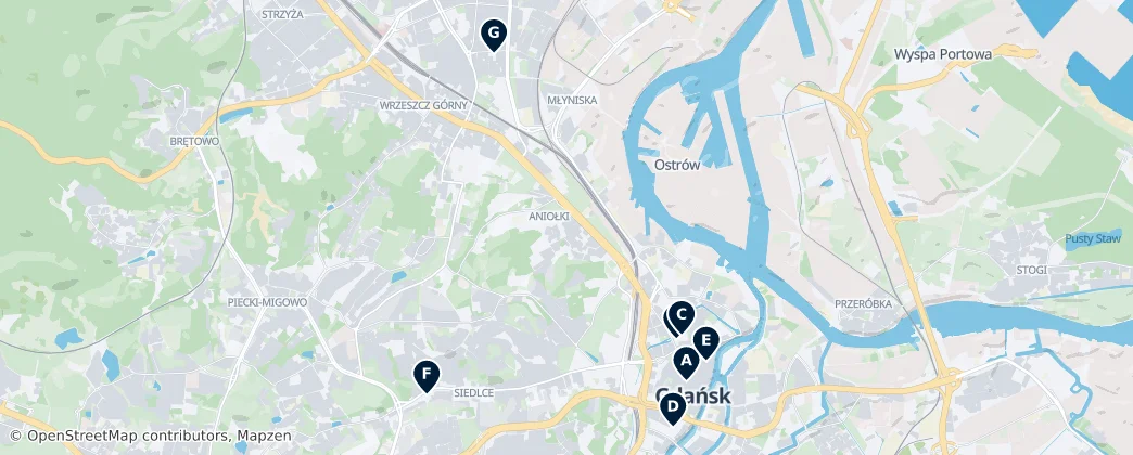 Map of Danzig