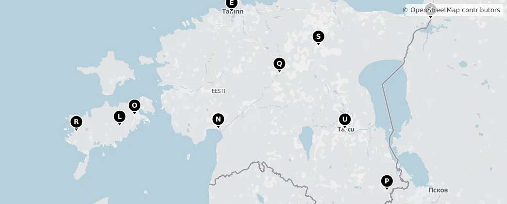 Map of Estland
