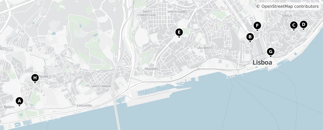 Map of Grande Lisboa