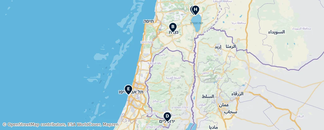 Map of Israel