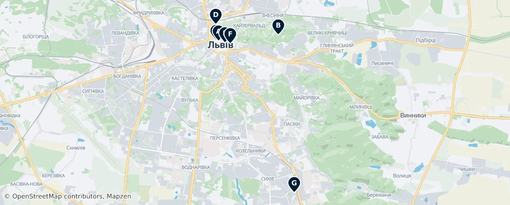 Map of Lemberg