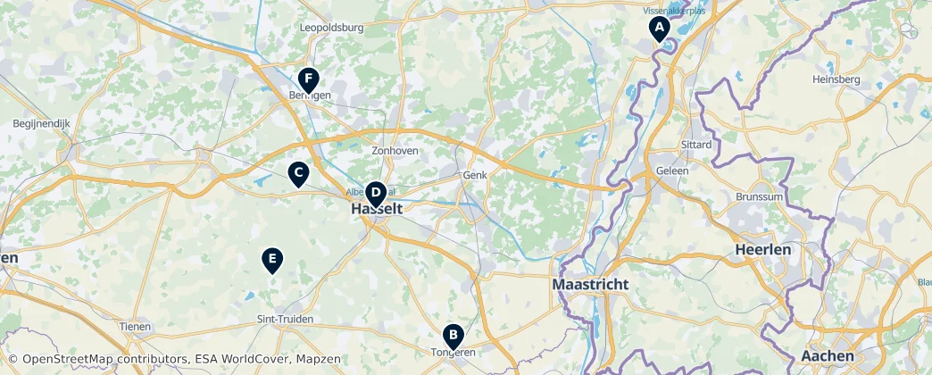 Map of Provinz Limburg