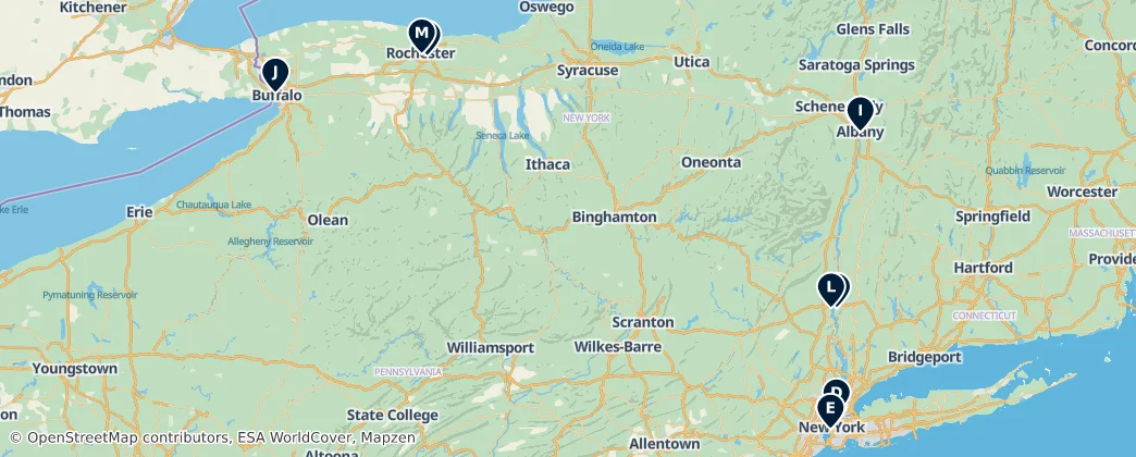 Map of New York