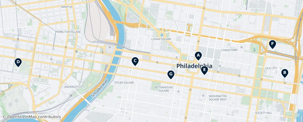 Map of Philadelphia