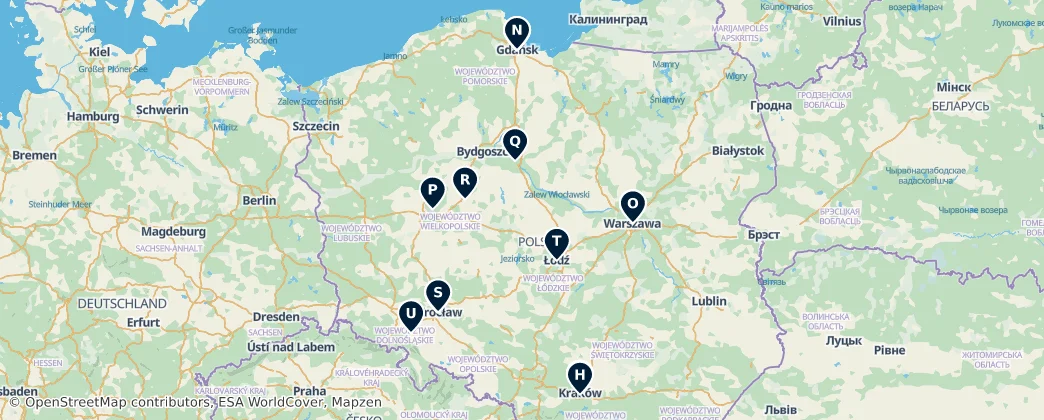 Map of Polen