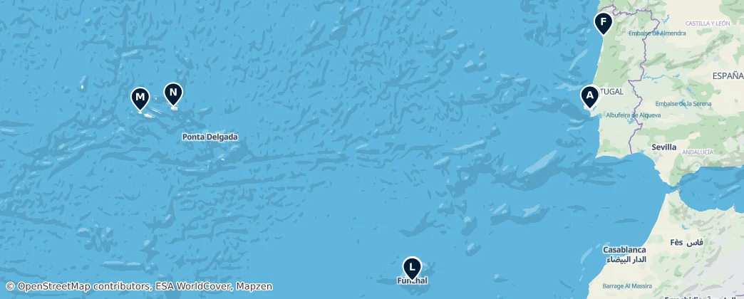 Map of Portugal