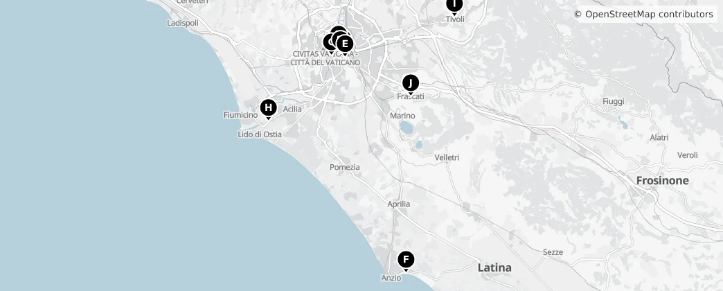 Map of Metropolitanstadt Rom