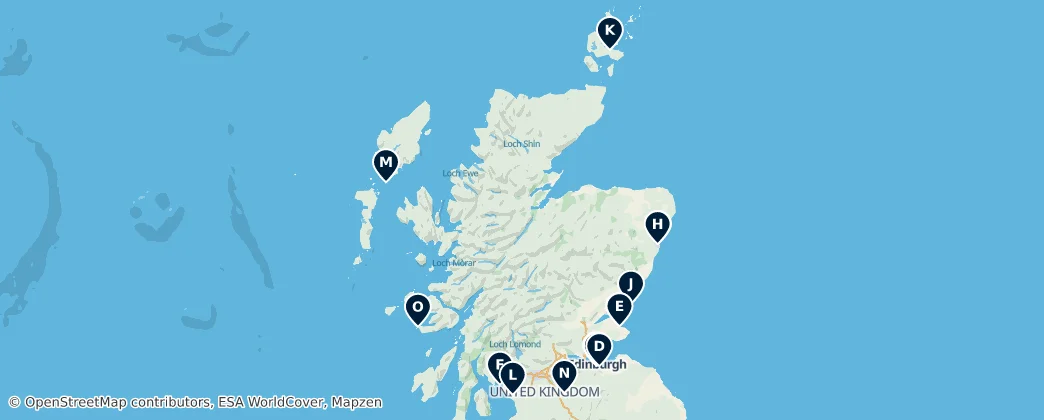 Map of Schottland