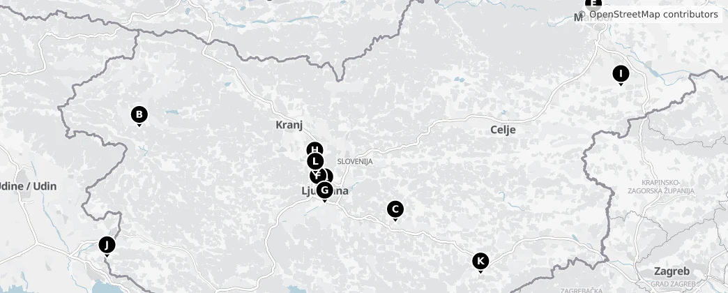 Map of Slowenien