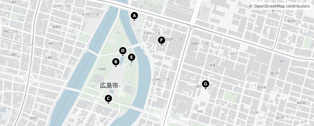 Map of Naka Ward