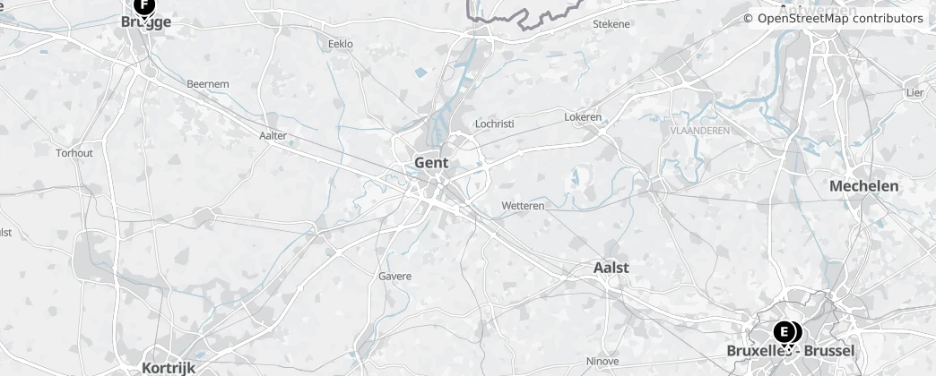 Map of Belgien