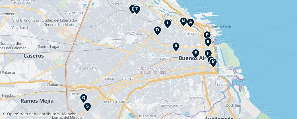 Map of Buenos Aires