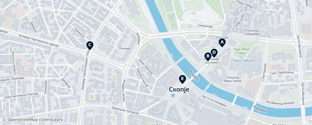 Map of Centar