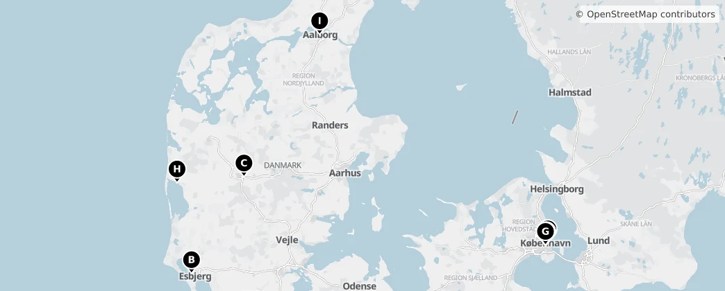 Map of Dänemark