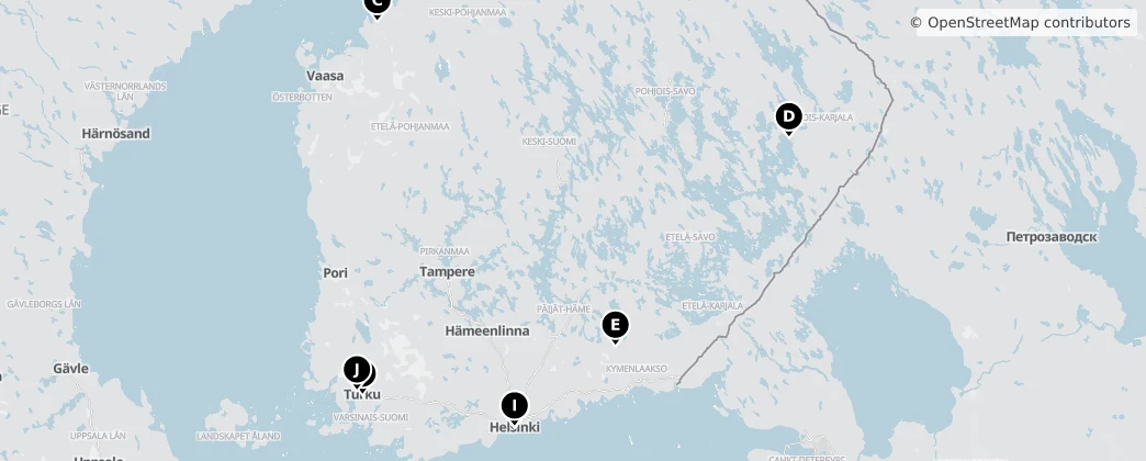 Map of Finnland