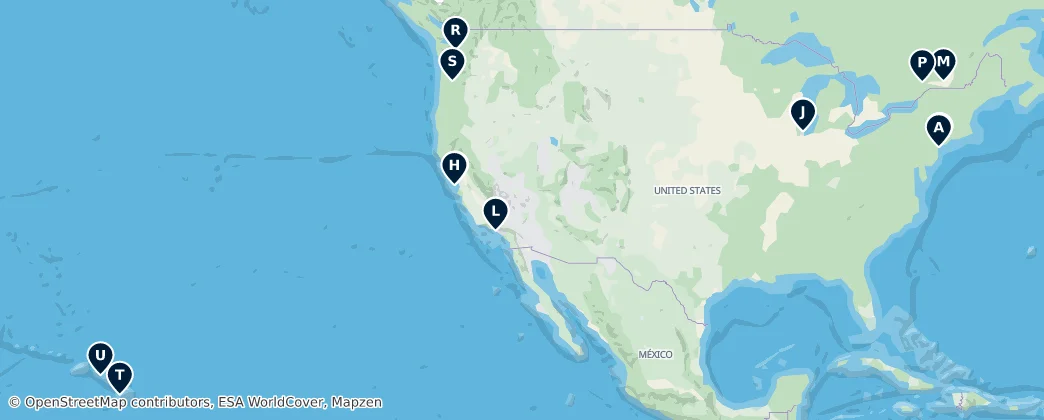 Map of Nordamerika
