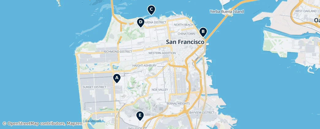 Map of San Francisco