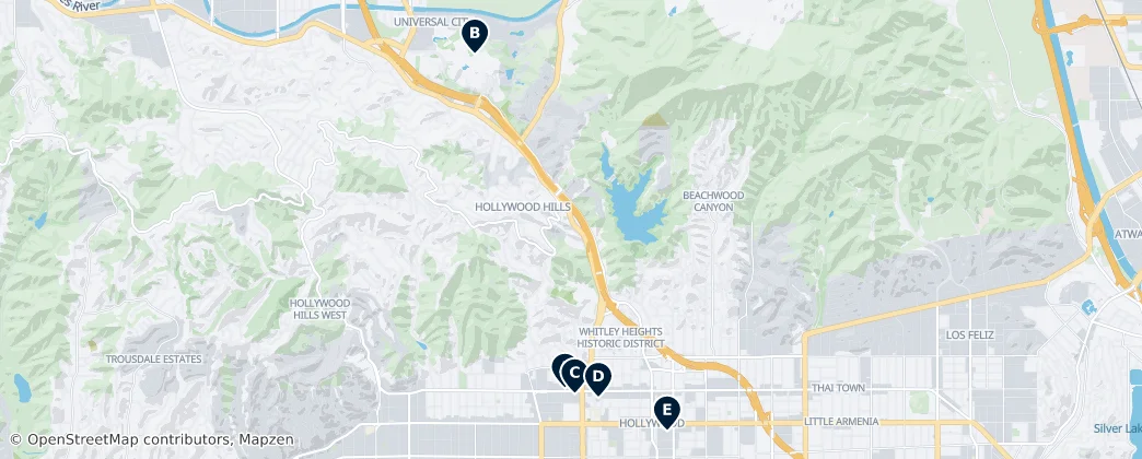 Map of Los Angeles County