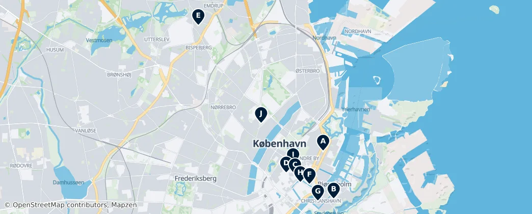 Map of Copenhagen Municipality