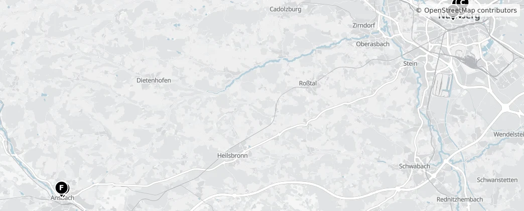 Map of Mittelfranken
