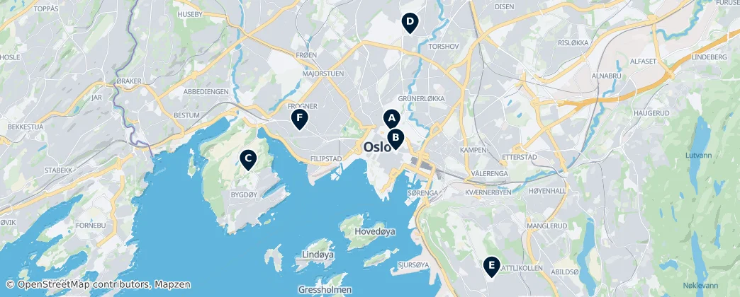 Map of Oslo