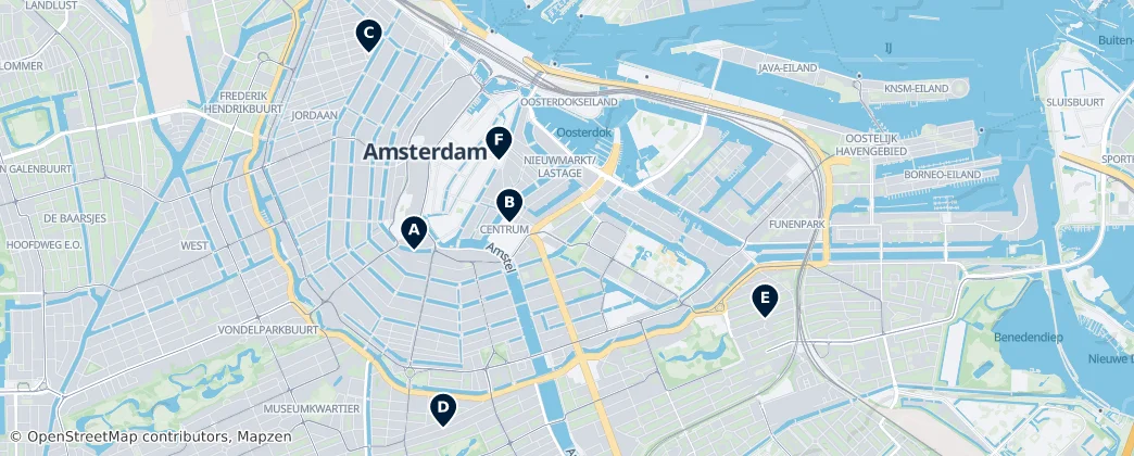 Map of Amsterdam