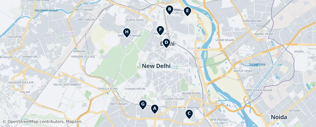 Map of Delhi