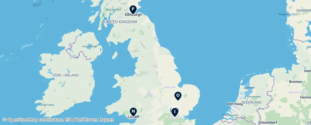 Map of Großbritannien