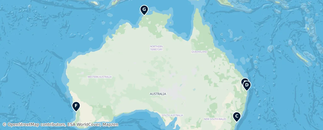 Map of Australien
