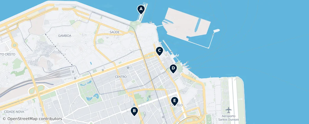Map of Centro, Rio de Janeiro