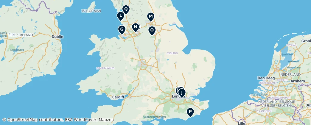 Map of England