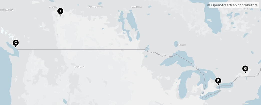 Map of Kanada