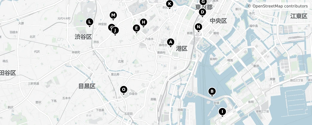 Map of Minato