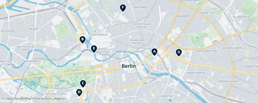 Map of Mitte