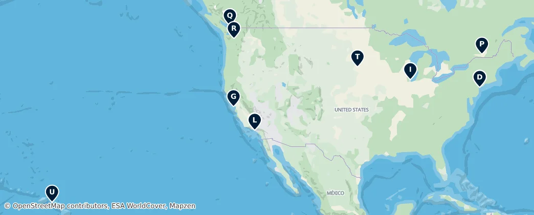 Map of Nordamerika