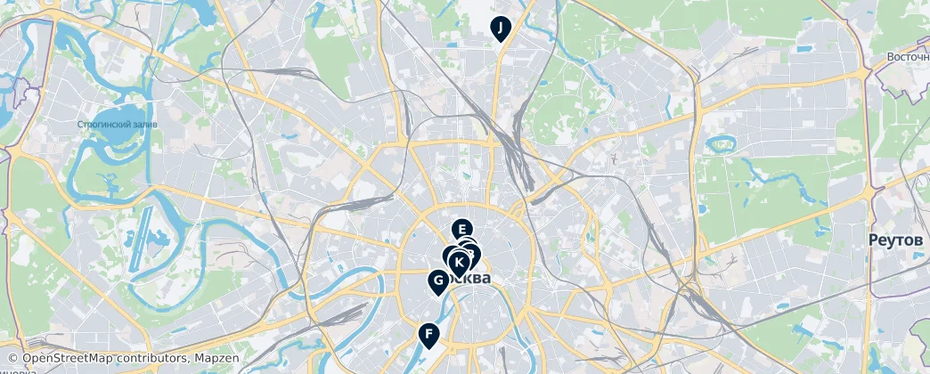 Map of Moskau