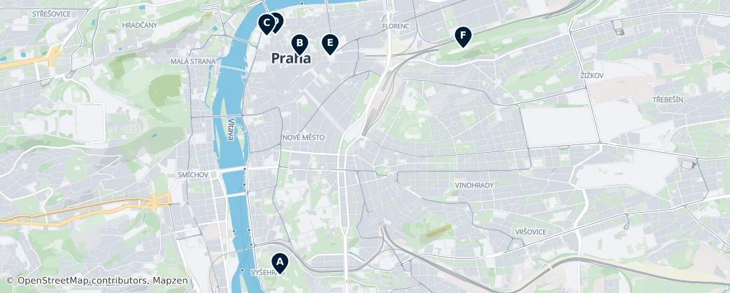 Map of Prag